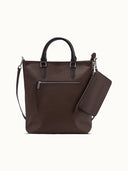 LİBERTE  VEGAN DERİ CLUTCH DETAYLI  TOTE ÇANTA - Görsel 2