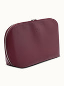 L'ENVOLEE  3-lü seyahat seti Bordo Vegan Deri Clutch & Makyaj Çantası - Görsel 2