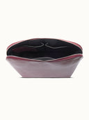 L'ENVOLEE  3-lü seyahat seti Bordo Vegan Deri Clutch & Makyaj Çantası - Görsel 3