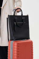 LİBERTE VEGAN DERİ CLUTCH DETAYLI  TOTE ÇANTA - Görsel 6