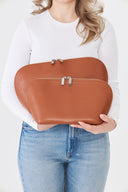 L'ENVOLEE Clutch & Makyaj Çantası Orta Boy — Taba - Görsel 4